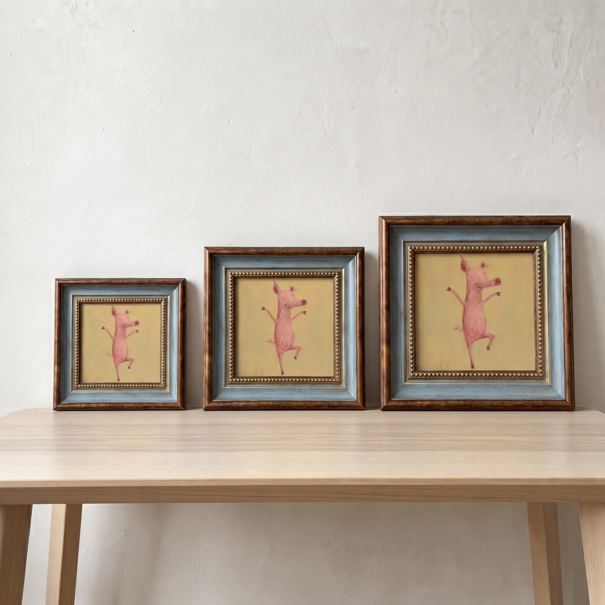 Kung Fu Pig Oil Painting – Funny Martial Arts Wall Art - Image 7