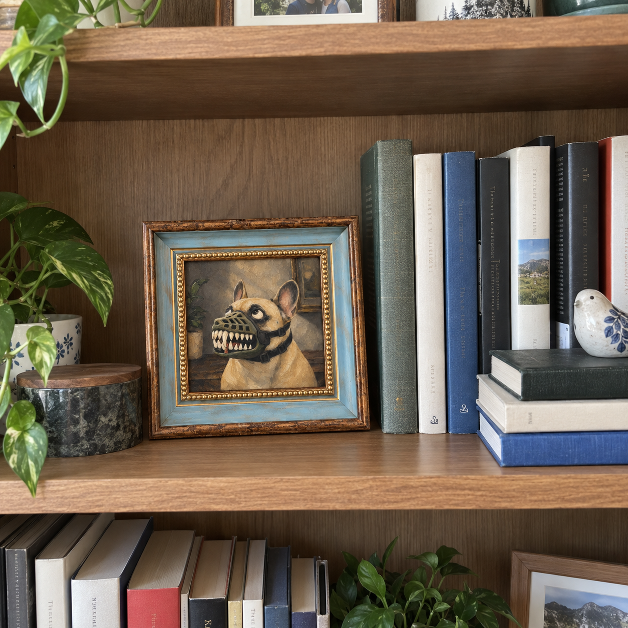 French Bulldog Monster Oil Painting – Spooky Halloween Wall Art - Image 5